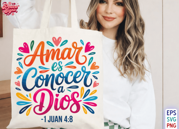 Amar Es Conocer a Dios PNG, Christian