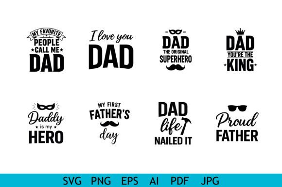Funny Dad Quotes Typography Bundle Review