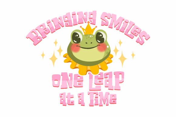 One Leap Smiles Embroidery Design