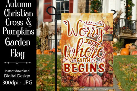 Review: Autumn Christian Saying Garden Flag D13